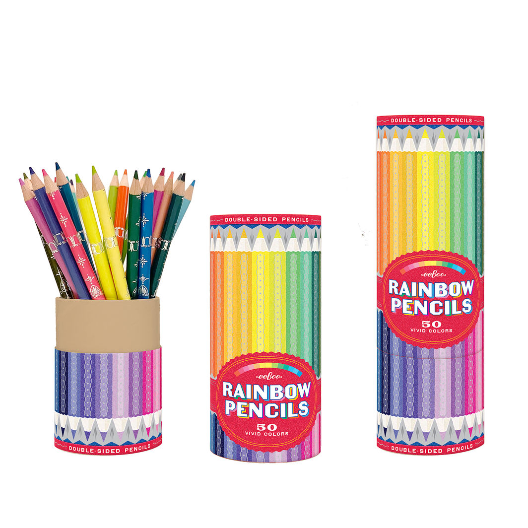 eeBoo fargeblyanter, 25 doble - Rainbow