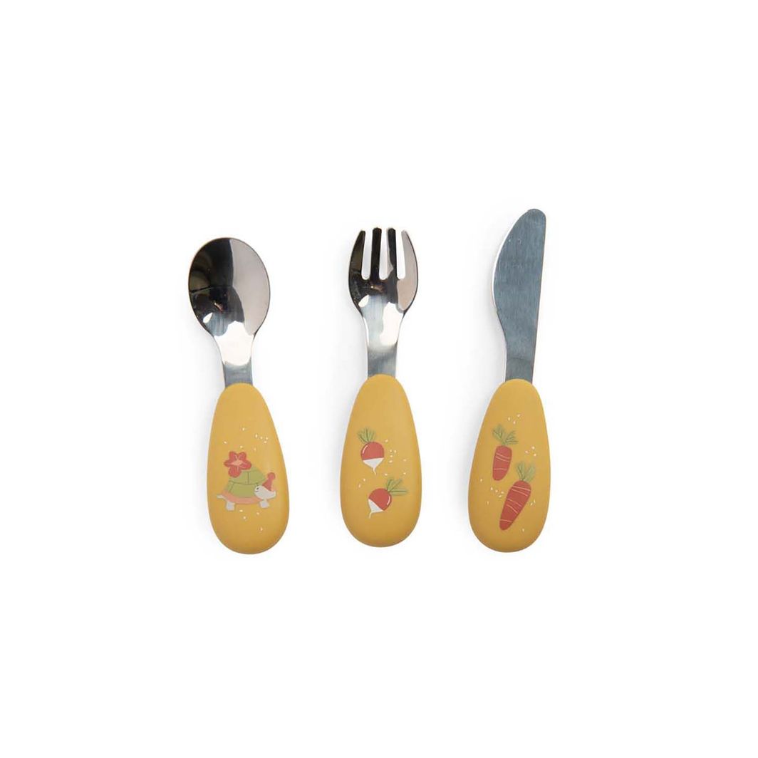 Moulin Roty Mitt første bestikksett, Trois petits lapins