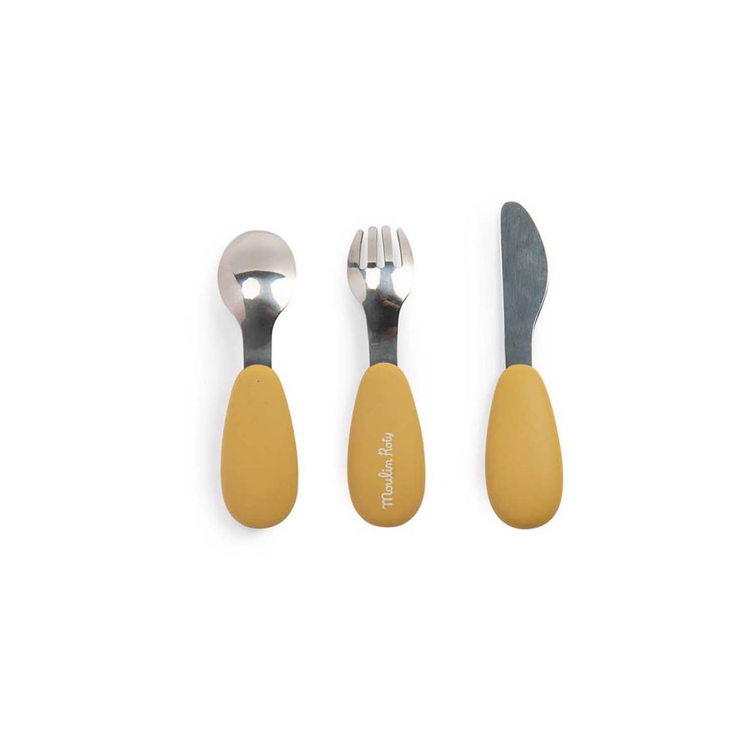 Moulin Roty Mitt første bestikksett, Trois petits lapins