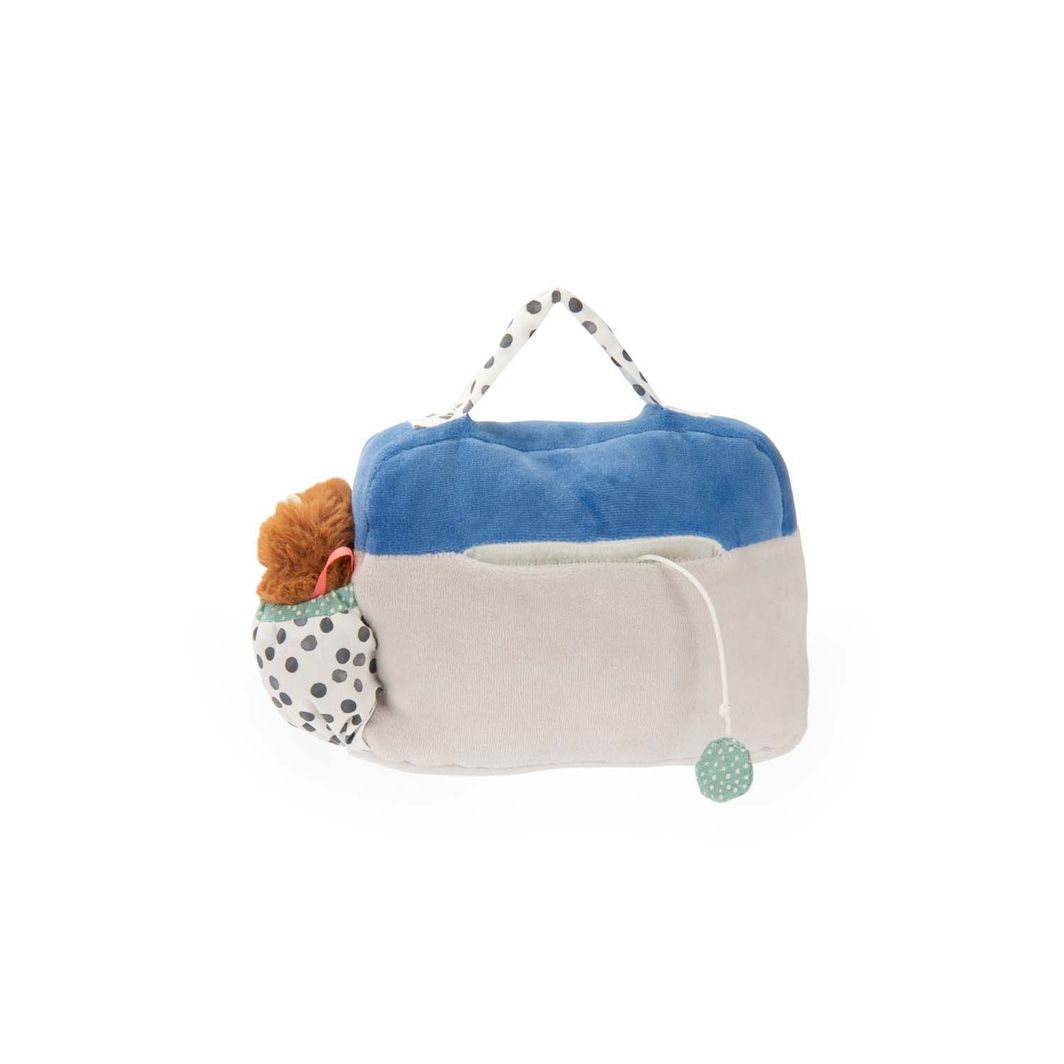 Moulin Roty Kosedyr med musikkmekanisme, Radio 22 cm - Puce &amp; Pilou