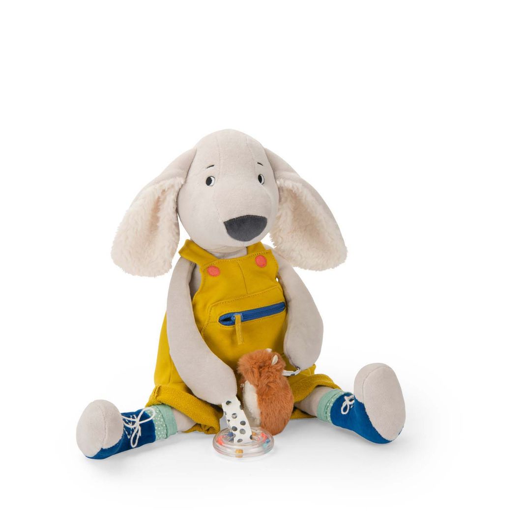 Moulin Roty Aktivitetsbamse – Hunden Pilou 56 cm