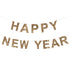 Meri Meri guirlande, Happy New Year i guld 2,1 meter
