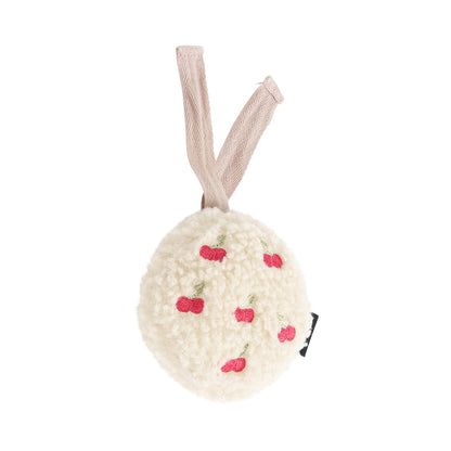 Flow Amsterdam Lucy trøstebamse med hjertelyd, til bruk på farten - kirsebærmotiv