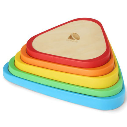 Gonge Wooden River Stones – Balansesteiner i tre, 5 stk.