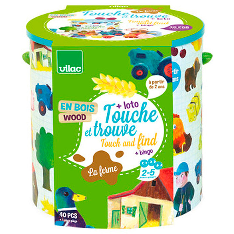 Vilac spill, Kjenn og finn, Bondegården - Sanse- og motorikkspill