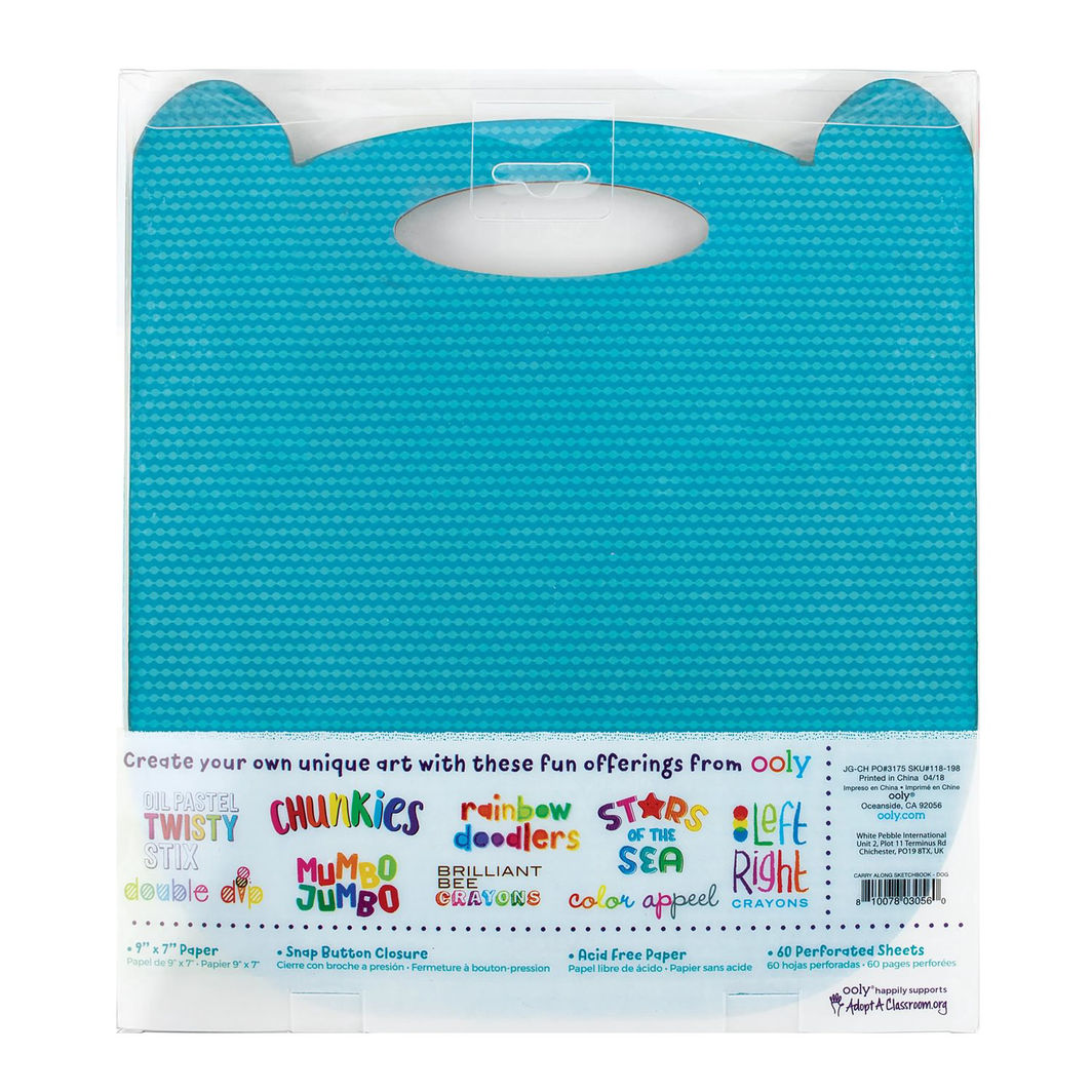 Ooly Skisseblokk – Carry Along Hund 23x18 cm