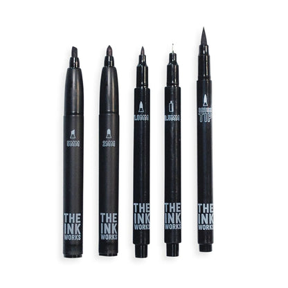 Ooly Sort pen 5 stk,  The Ink Works