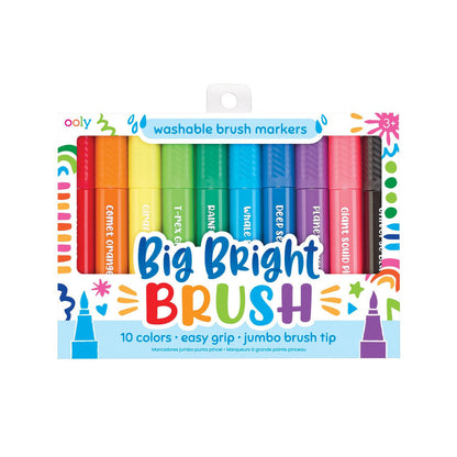 Ooly Jumbo penseltusjer 10 stk, avvaskbare - Big Bright Brush