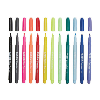 Ooly Tekstiltusjer 12 stk, Doodlers