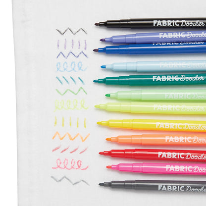 Ooly Tekstiltusjer 12 stk, Doodlers