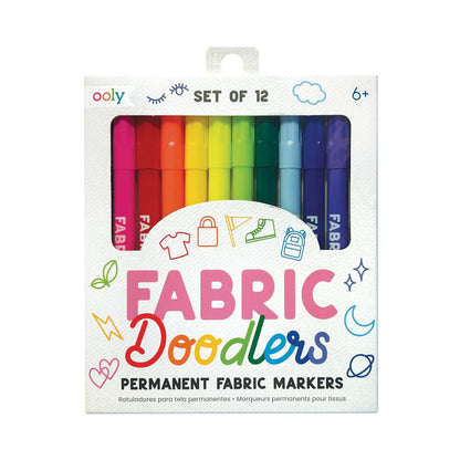 Ooly Tekstil tusser 12 stk, Doodlers