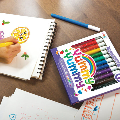 Ooly tusjer med duft, 12 stk – Yummy Yummy