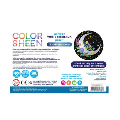 Ooly Tusjer, 12 stk – Color Sheen Metallic