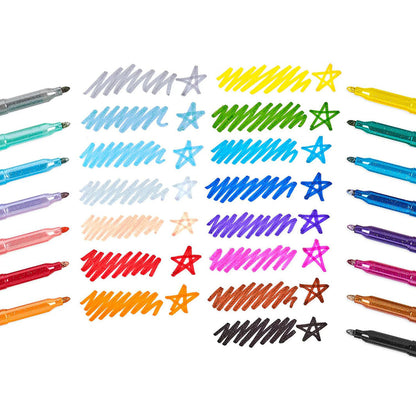 Ooly Tusjer 15 stk, Rainbow Sparkle Glittertusjer