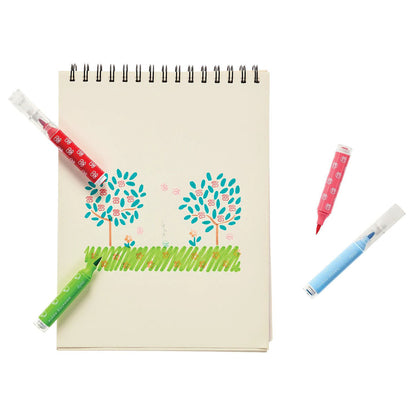 Ooly penseltusjer med stempel, 18 stk, Stampables