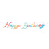 Meri Meri guirlande, Happy Birthday, klare farver, 2.7 meter