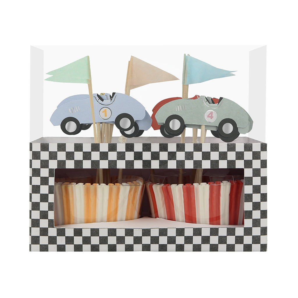 Meri Meri cupcake sæt, Race car