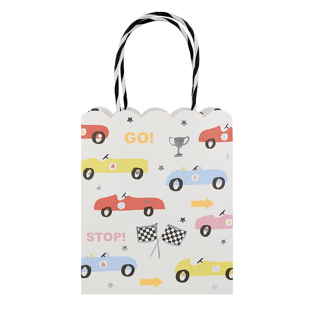 Meri Meri gaveposer, Race car - 8 stk.