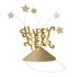 Meri Meri festhatte med guld glimmer og Happy New Year-tekst