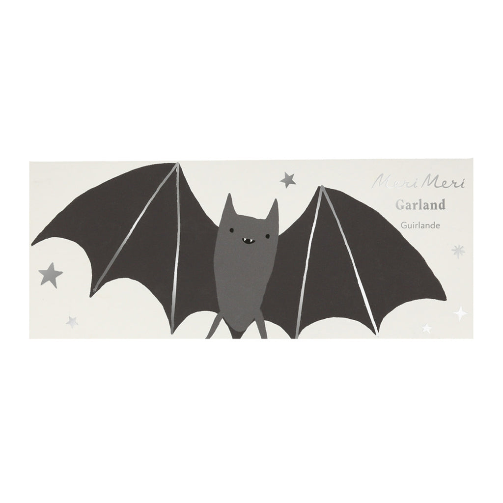 Meri Meri girlander, Halloween - Flaggermus - 1,8 meter