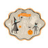 Meri Meri paptallerken Halloween design med heks og græskar