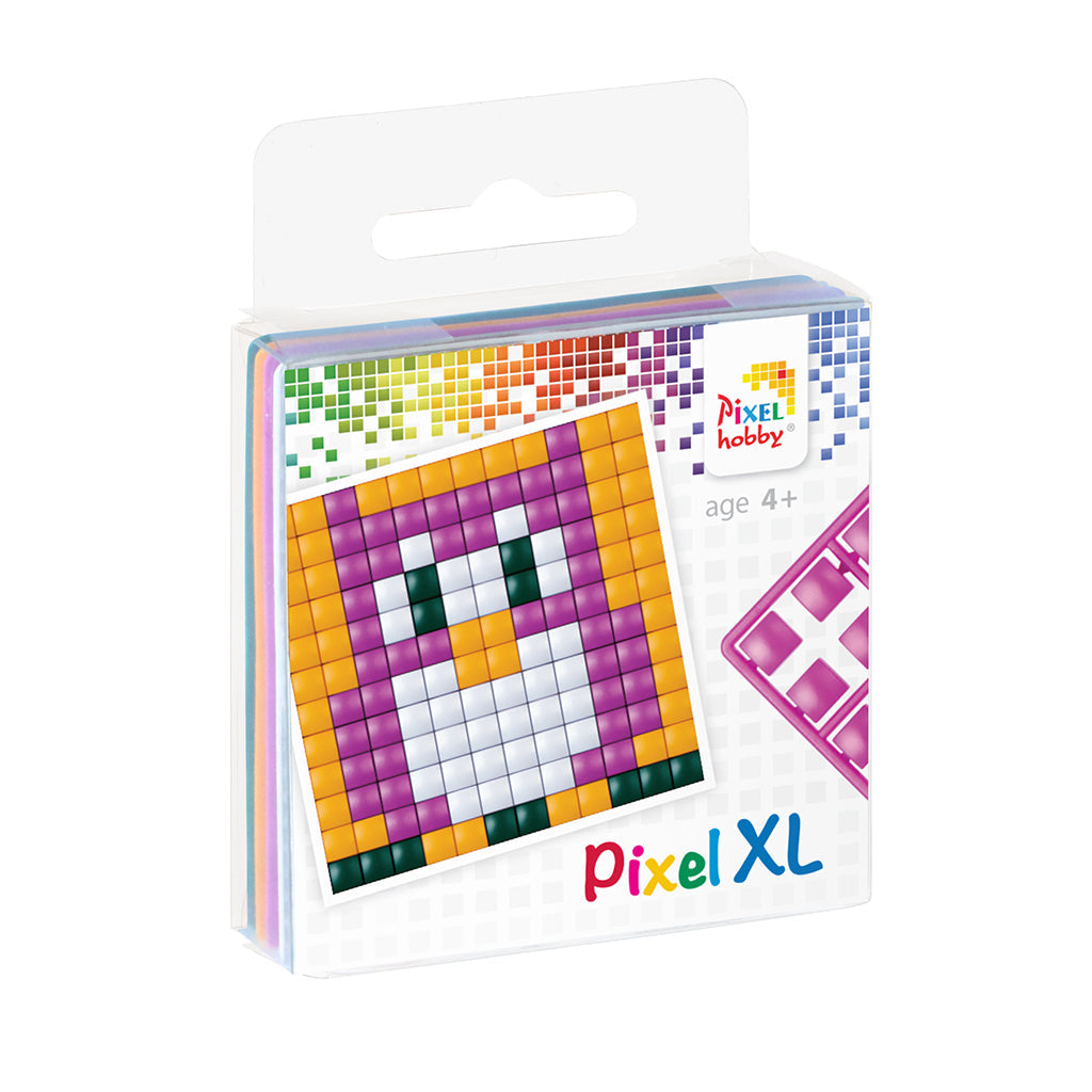Pixelmosaikk, XL mosaikkperler - Ugle