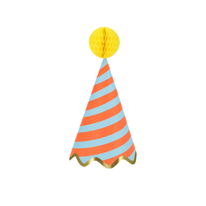 Meri Meri festhatter, Stripe party hats – 8 stk.
