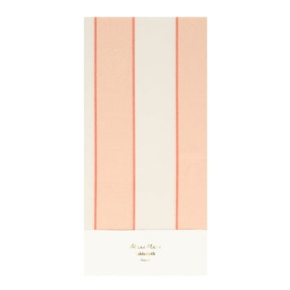 Meri Meri papirduk, Peach stripe - 259 x 137 cm