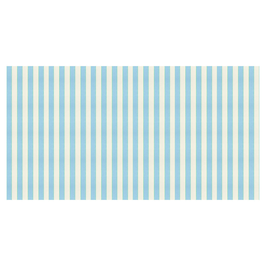 Meri Meri papirsduk, Pale blue stripe - 259 x 137 cm