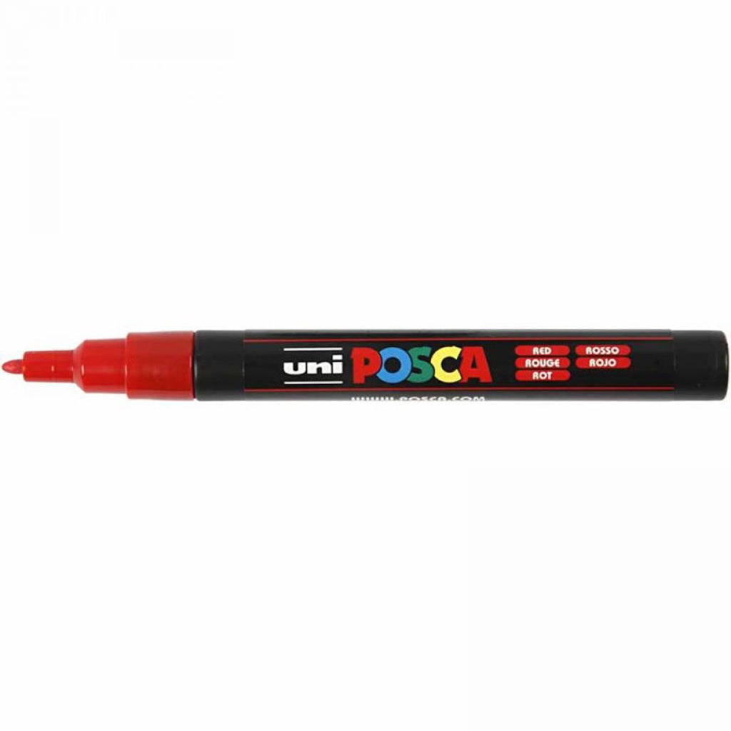 Posca Tusjer, strek 0.9-1.3 mm - 12 stk. ass farger