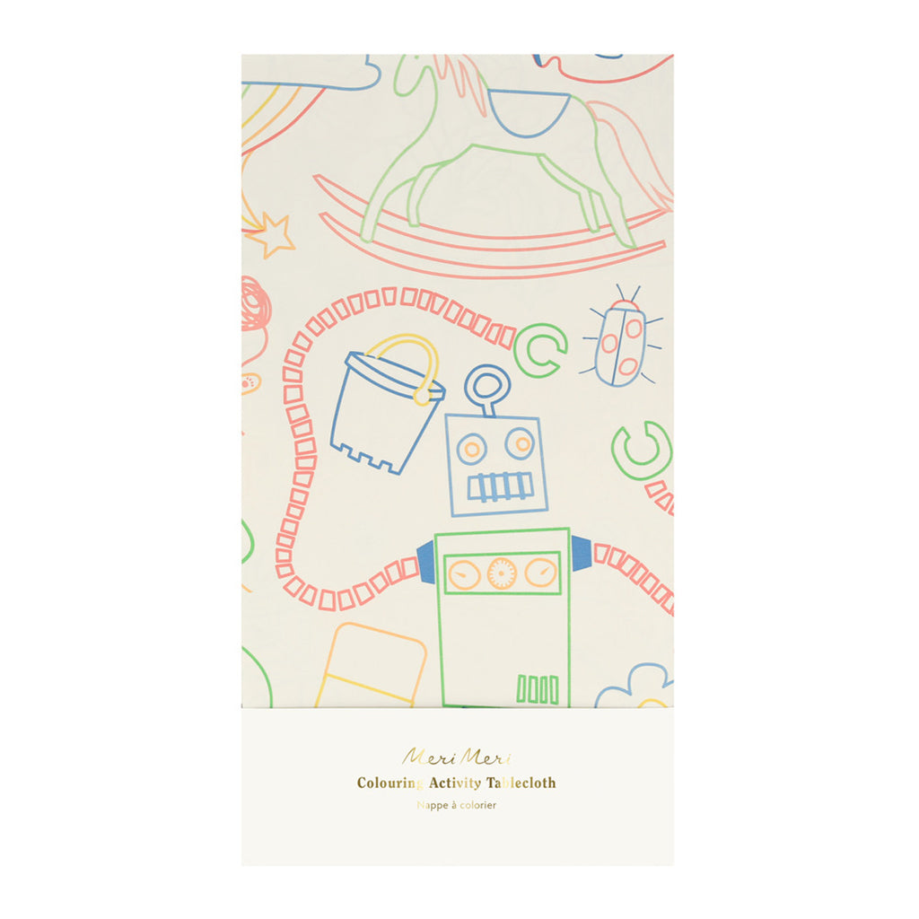Meri Meri papirsduk, Color in activity, mal på duk – 238 x 127 cm