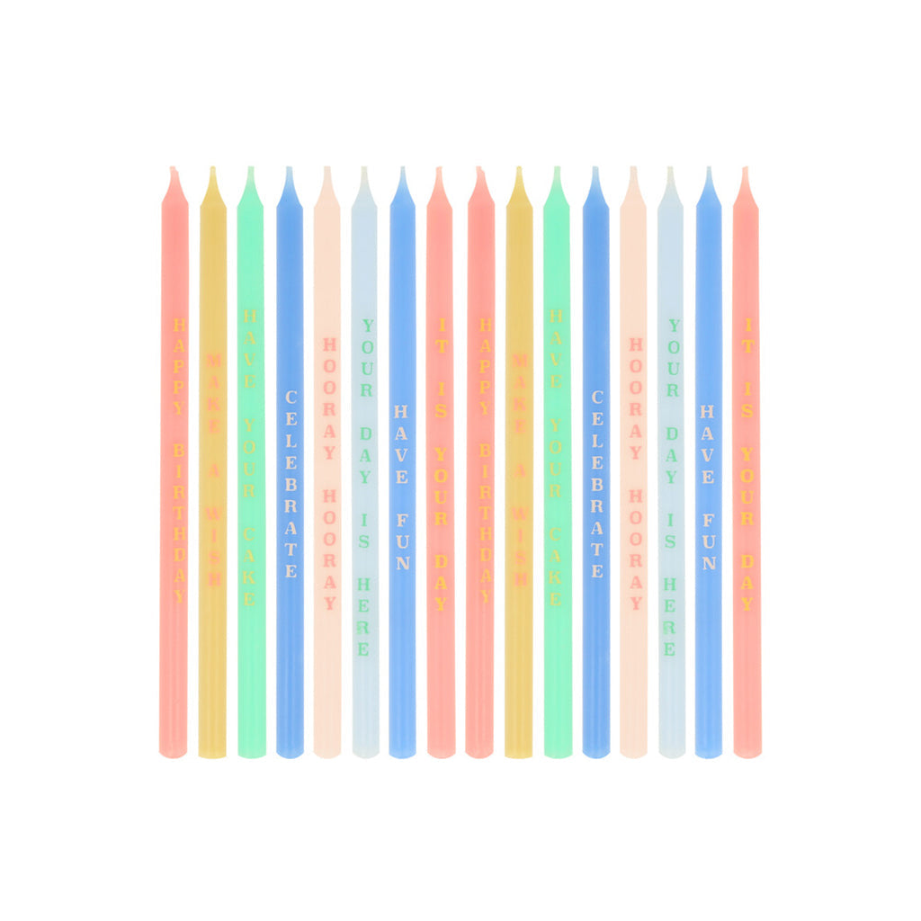 Meri Meri kagelys m. festsætninger - 16 stk