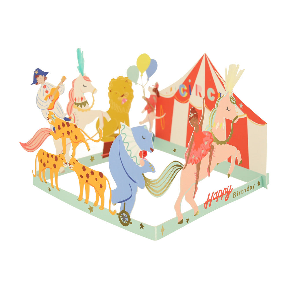 Meri Meri bursdagskort, Sirkus