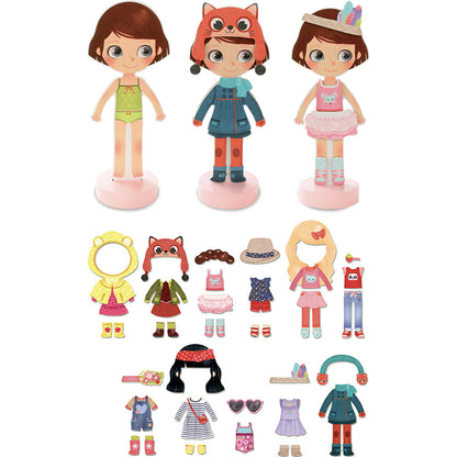 Vilac Kle-på-dukke, Magnetisk