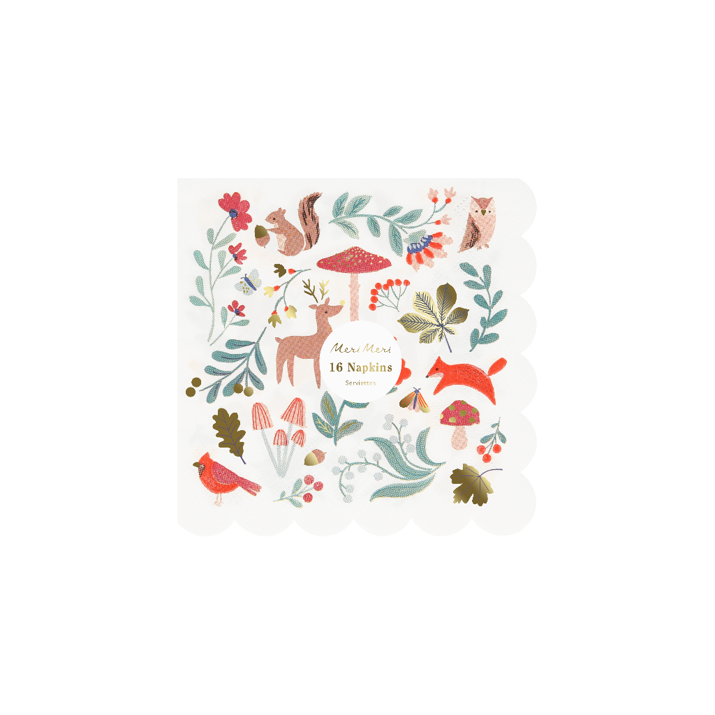 Winter woodland servietter S