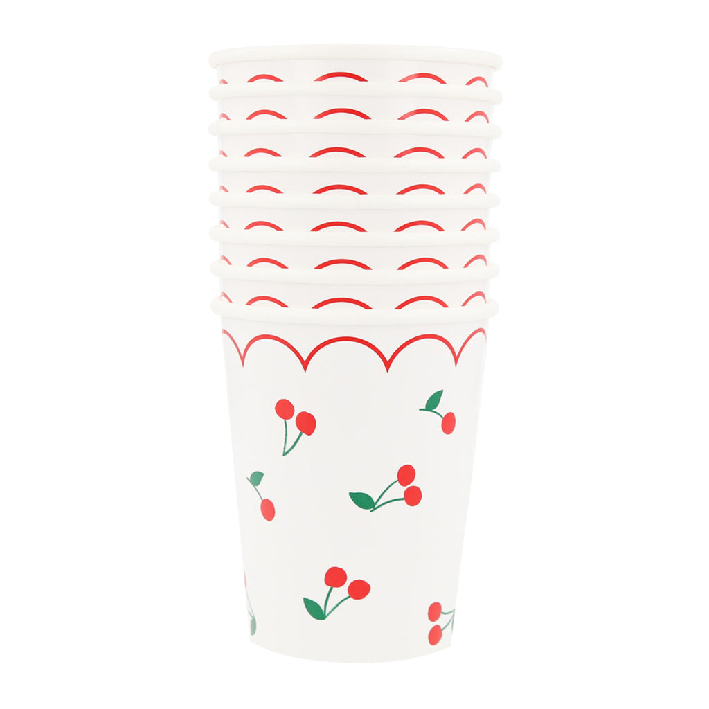 Meri Meri papkrus, Cherry - 8 stk