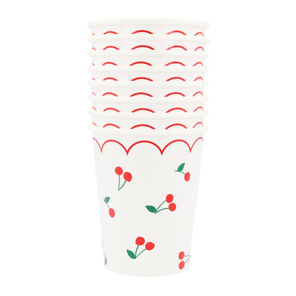 Meri Meri papkrus, Cherry - 8 stk