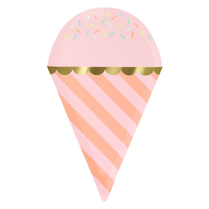 Meri Meri papptallerkener, Ice cream - 8 stk.