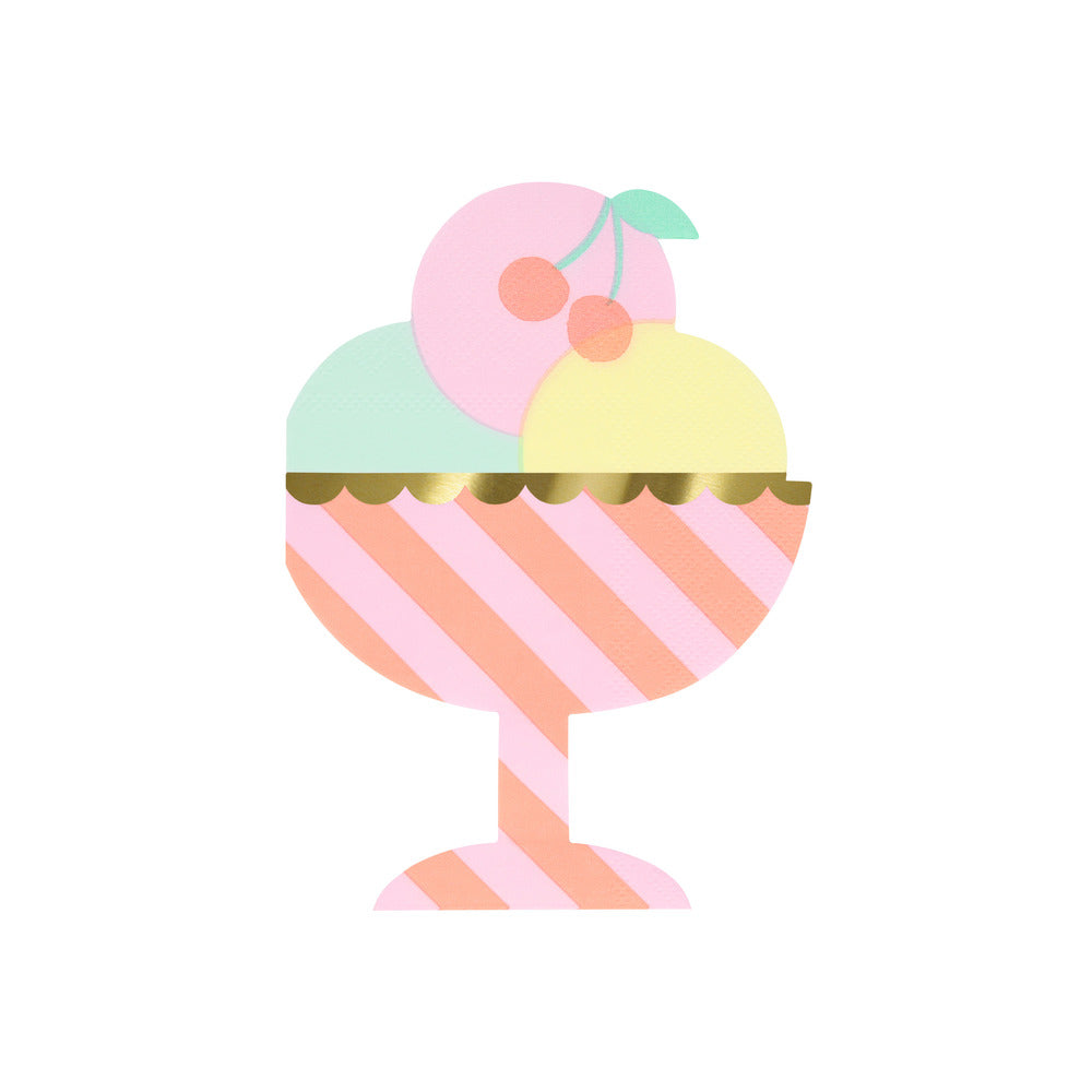 Meri Meri servietter, Ice cream - 16 stk.