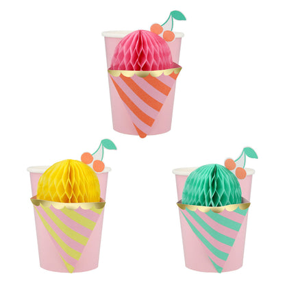 Meri Meri papkrus, Ice cream - 8 stk.