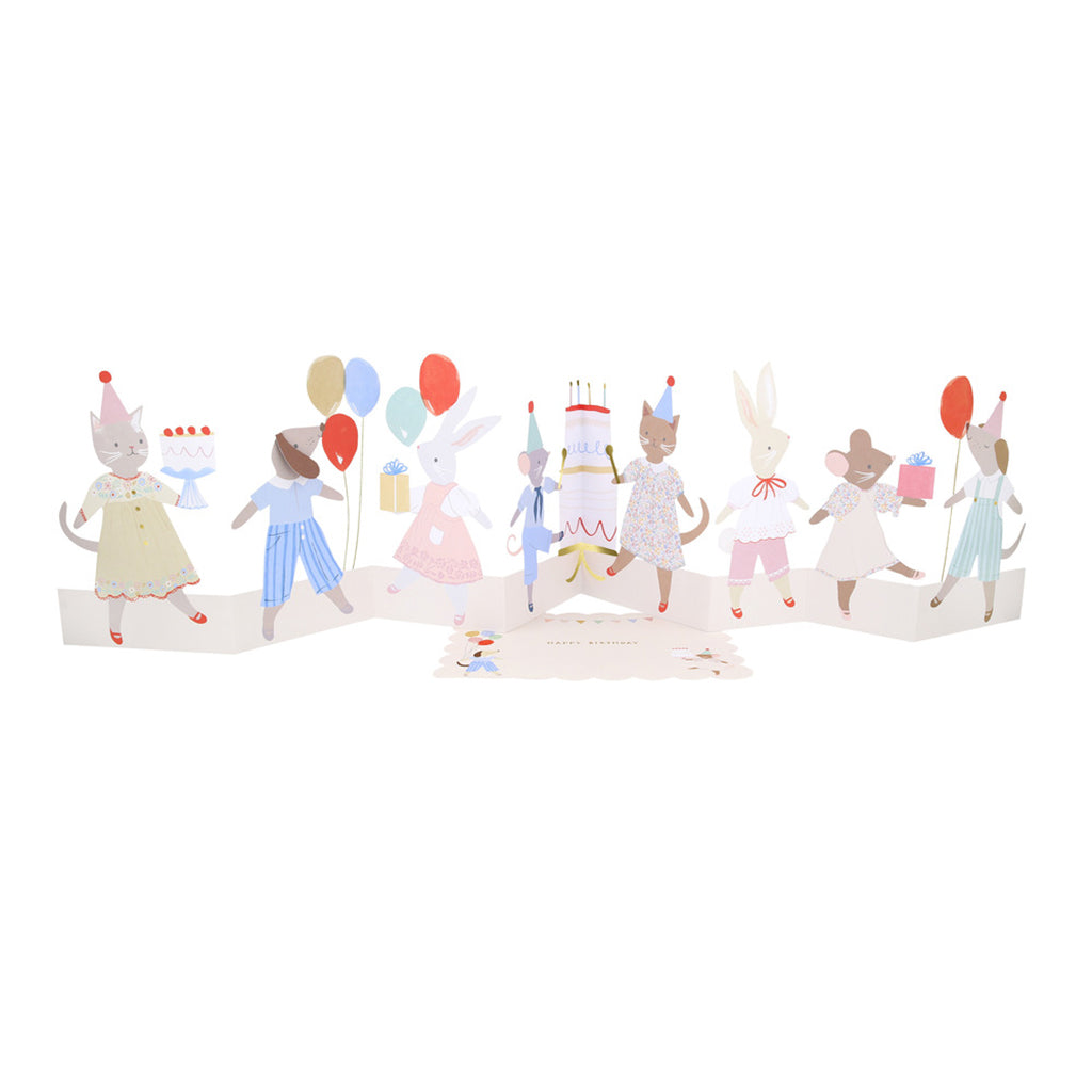 Meri Meri bursdagskort, Animal friends