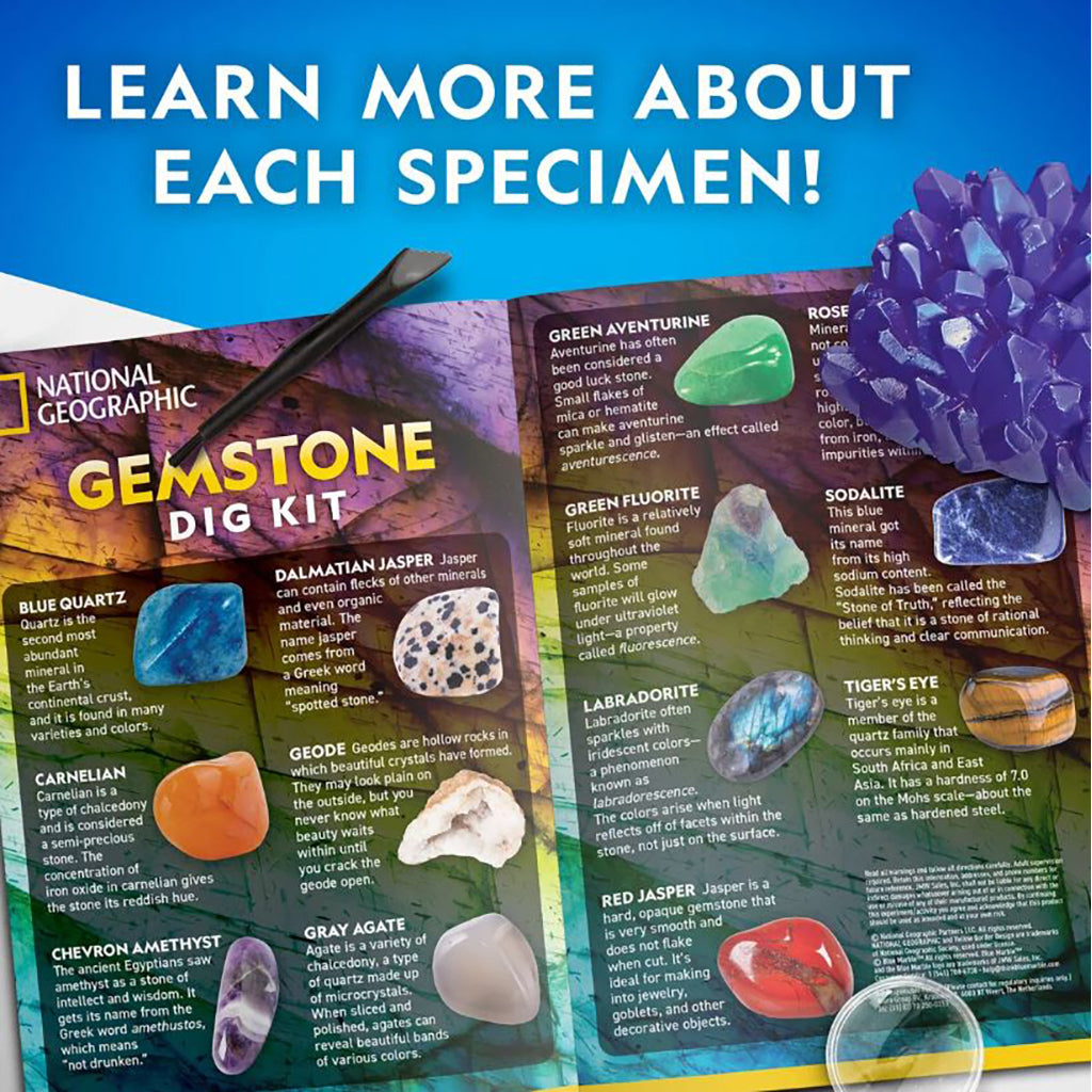 National Geographic, utgravningssett – Jumbo Gemstone