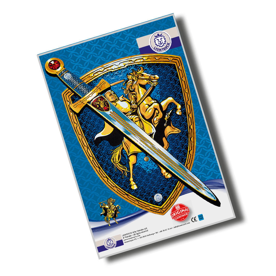 Riddersett m. sverd og skjold