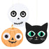 Meri Meri Halloween pynt, hængende dekoration, 3- pak - Heads