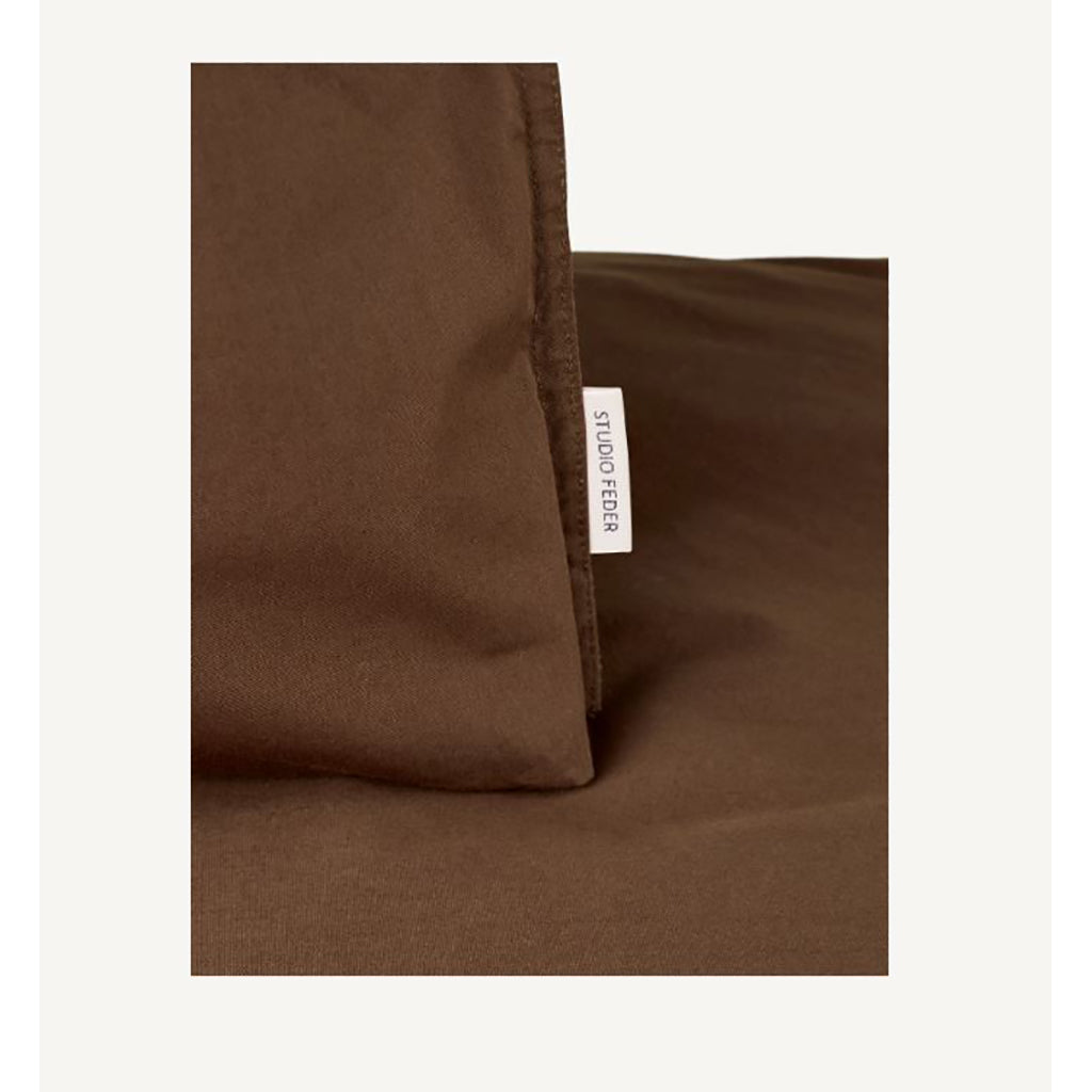 Studio Feder voksensengetøy, økologisk percale – Bark