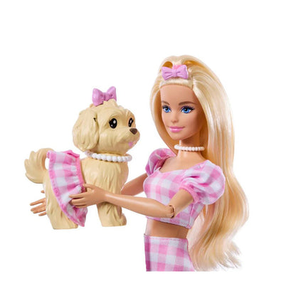 Barbie dukke og hund, Barbie Twinning Looks Blonde Bows