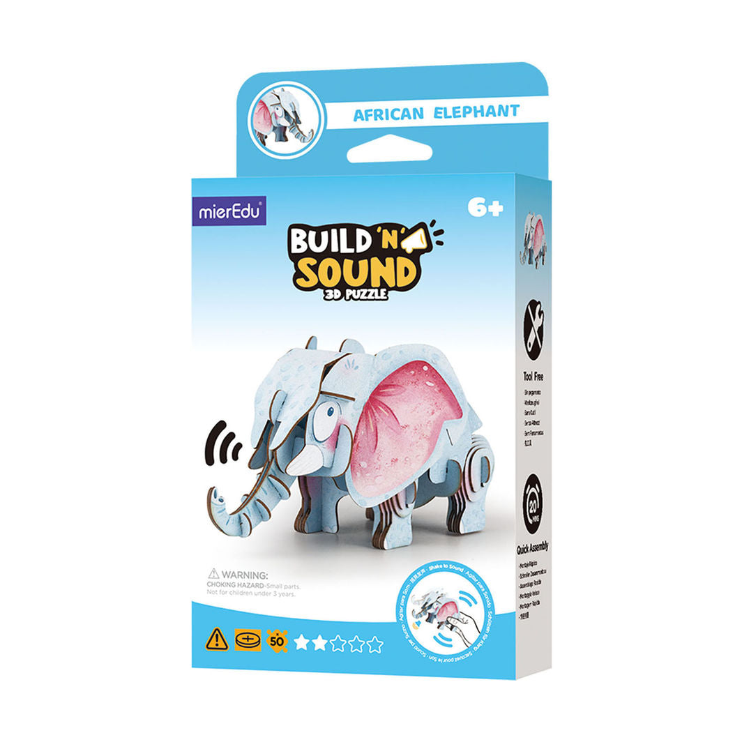 MierEdu 3D puslespil med lyd, Elefant