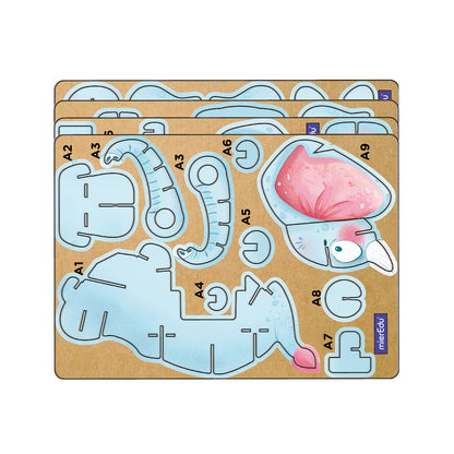 mierEdu 3D puslespill med lyd, Elefant