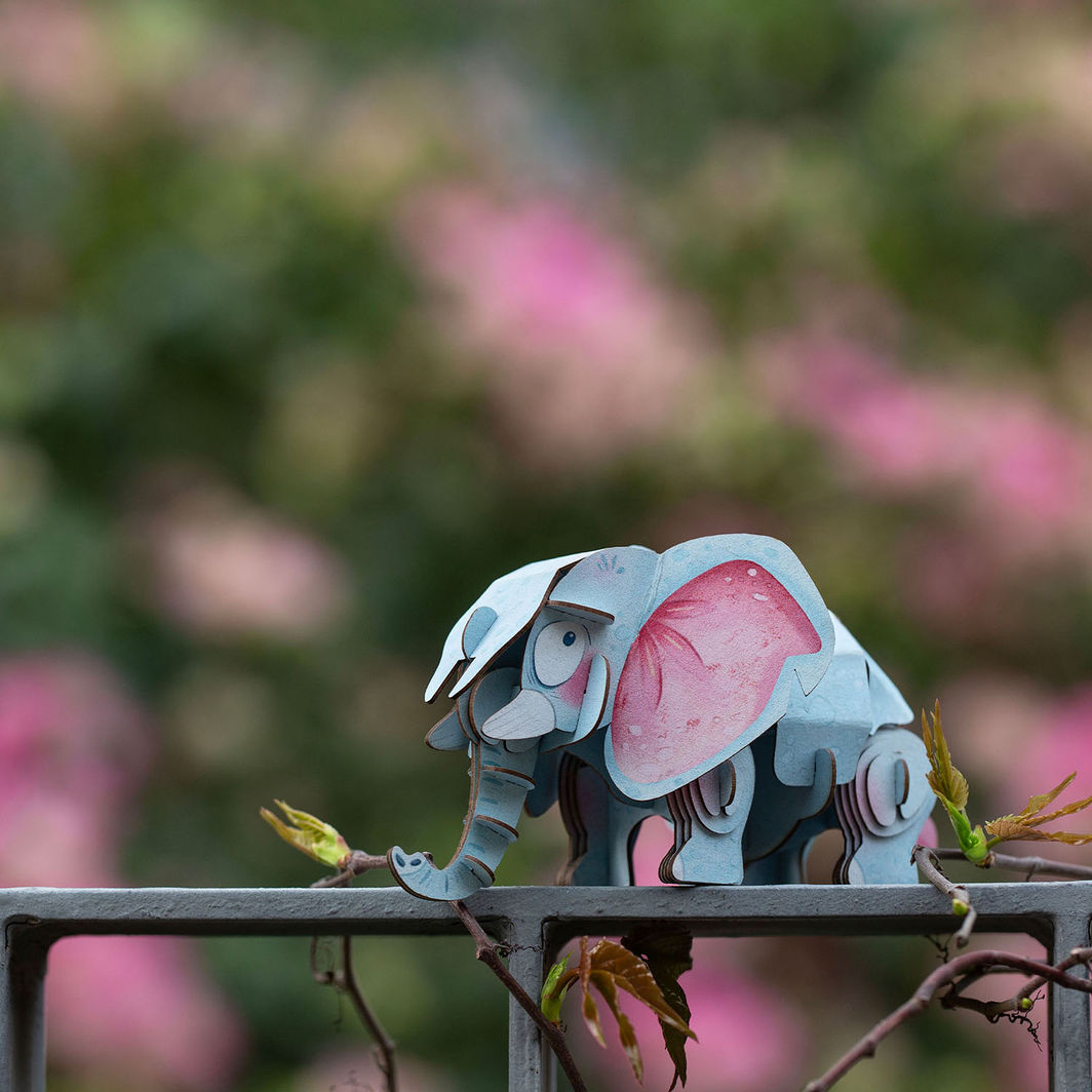 mierEdu - 3D puslespill med lyd - Elefant