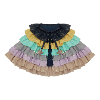 Mimi &amp; Lula kappe Rainbow Ruffle i flere farver med glitter.